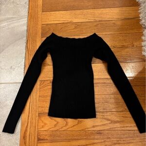 Abercrombie & Fitch Black Ribbed Sweater